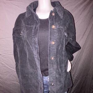 ✨ La Miel Oversized Washed Corduroy Shacket Jacket | Size L | 🧥